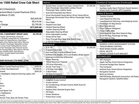 New 2026 RAM 1500 Rebel w/ Rebel Level 2 Equipment Group AWD/4WD image 1