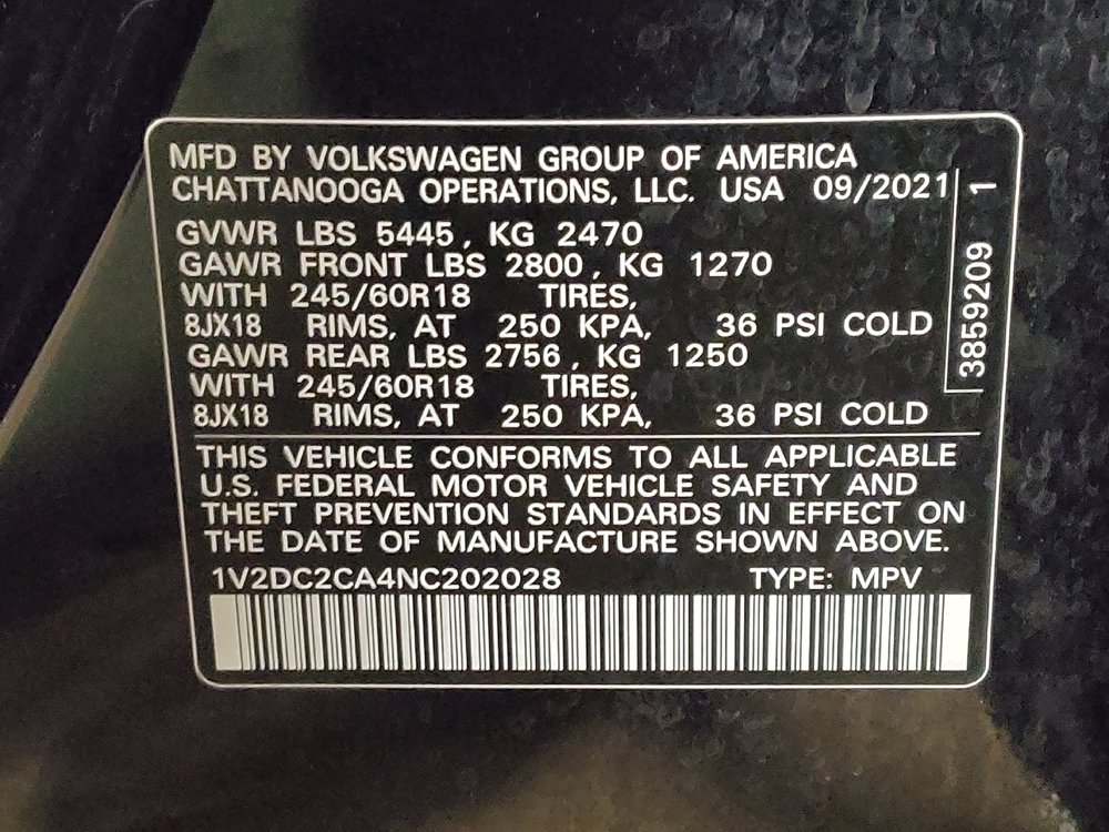 Used 2022 Volkswagen Atlas Cross Sport SE FWD image 33