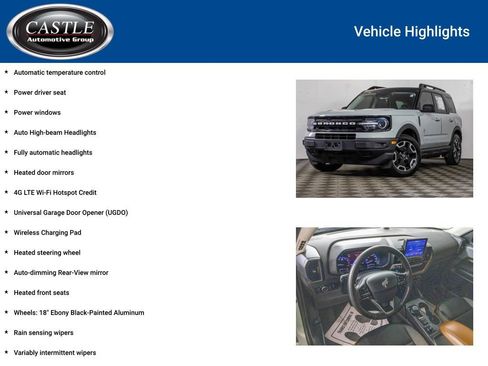 Used 2022 Ford Bronco Sport Outer Banks w/ Tech Package AWD/4WD image 8