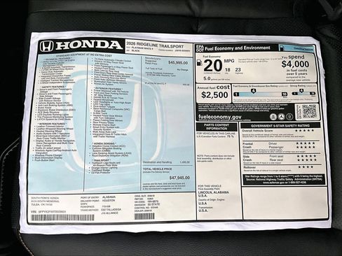 New 2026 Honda Ridgeline TrailSport image 21