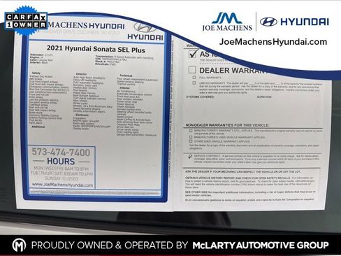 Used 2021 Hyundai Sonata SEL Plus image 38