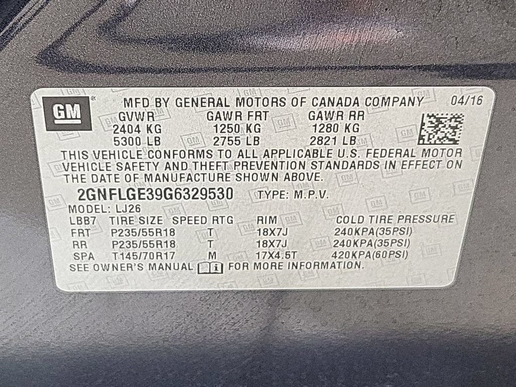 Used 2016 Chevrolet Equinox LTZ w/ Enhanced Convenience Package AWD/4WD image 40