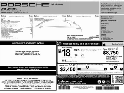 New 2026 Porsche Cayenne S image 49