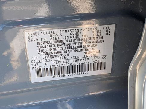 Certified 2025 Nissan Sentra SV w/ All-Weather Package FWD image 35