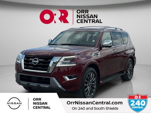 Used 2024 Nissan Armada Platinum w/ Captain's Chairs Package RWD image 1