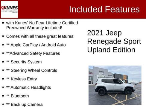 Used 2021 Jeep Renegade Sport image 2