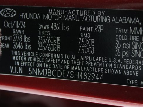 Used 2025 Hyundai Tucson SEL AWD/4WD image 42
