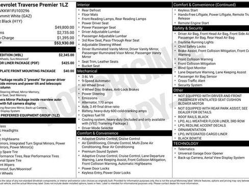 Used 2023 Chevrolet Traverse Premier w/ Redline Edition image 5
