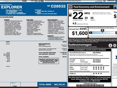 Certified 2022 Ford Explorer XLT w/ Equipment Group 202A AWD/4WD image 4