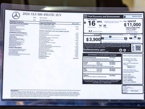 New 2026 Mercedes-Benz GLS 580 4MATIC image 33