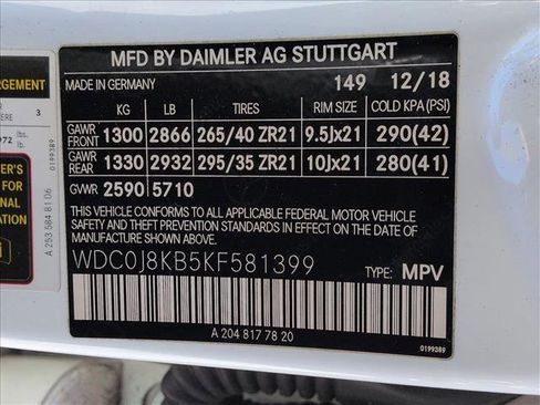 Certified 2019 Mercedes-Benz GLC 63 AMG S image 17