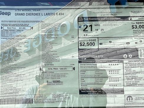 New 2025 Jeep Grand Cherokee L Laredo w/ Luxury Tech Group I image 16