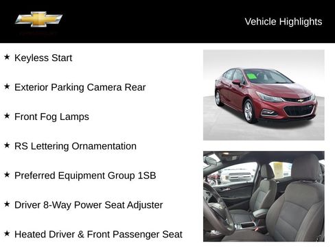 Used 2017 Chevrolet Cruze LT w/ Convenience Package FWD image 21