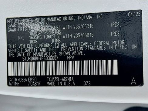 Certified 2023 Toyota Highlander XLE image 17