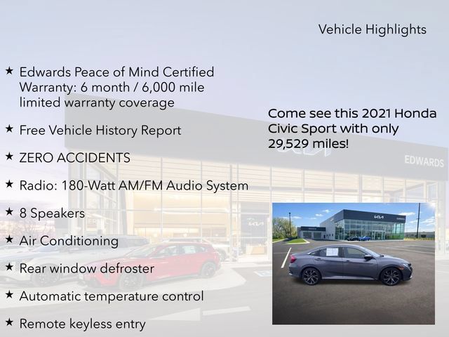 Used 2021 Honda Civic Sport image 10