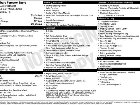 Used 2019 Subaru Forester Sport image 2