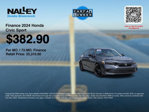 Used 2024 Honda Civic Sport image 3