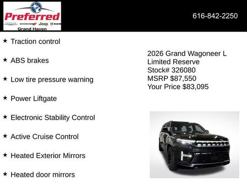 New 2026 Jeep Grand Wagoneer L Limited image 12