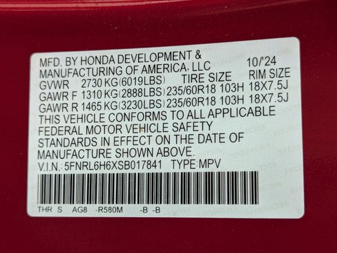 Certified 2025 Honda Odyssey EX-L image 31