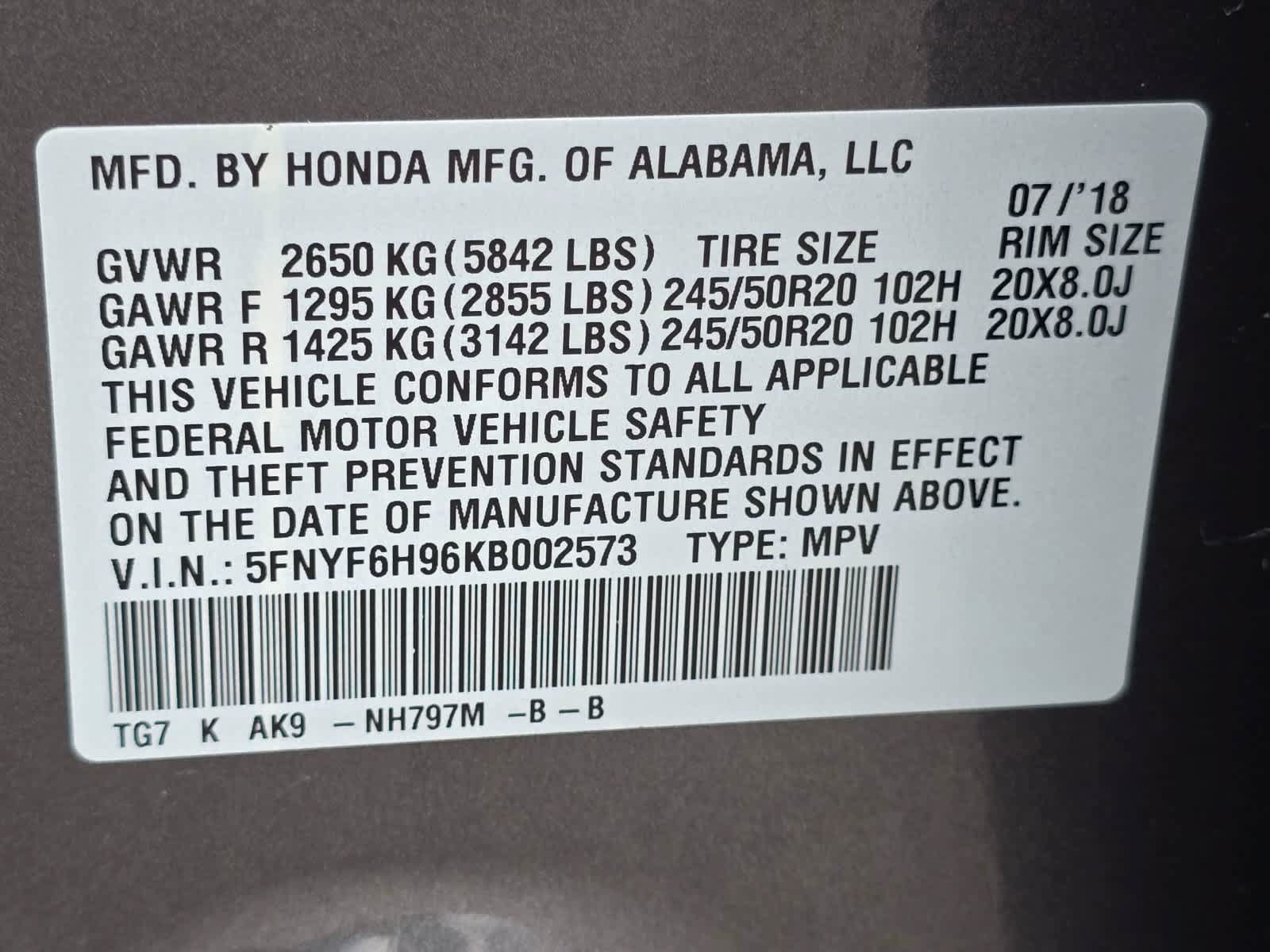 Used 2019 Honda Pilot Touring image 32