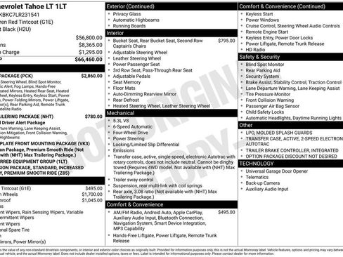 Used 2020 Chevrolet Tahoe LT w/ Luxury Package AWD/4WD image 2