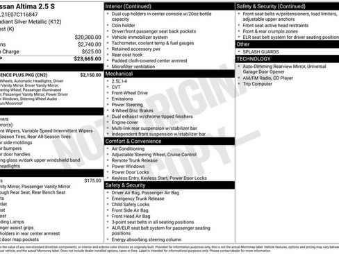 Used 2007 Nissan Altima 2.5 S w/ Convenience Plus Pkg image 2