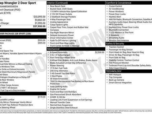 Used 2025 Jeep Wrangler Sport AWD/4WD image 3