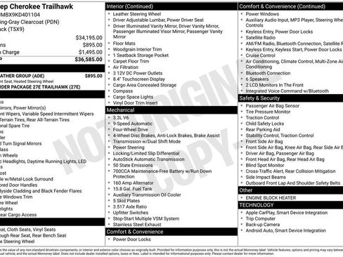 Used 2019 Jeep Cherokee Trailhawk w/ Cold Weather Group image 17