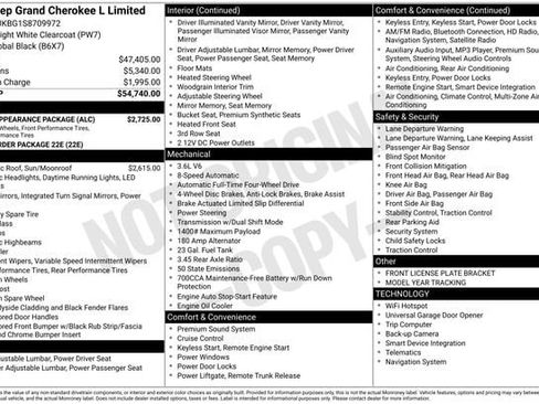 New 2025 Jeep Grand Cherokee L Limited w/ Black Appearance Package AWD/4WD image 4