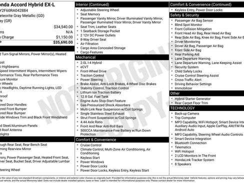 Used 2024 Honda Accord EX-L image 24