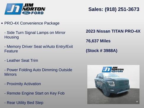 Used 2023 Nissan Titan PRO-4X w/ Pro-4x Convenience Package AWD/4WD image 15