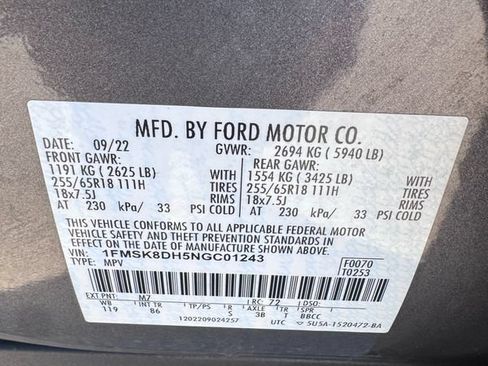 Used 2022 Ford Explorer XLT AWD/4WD image 51