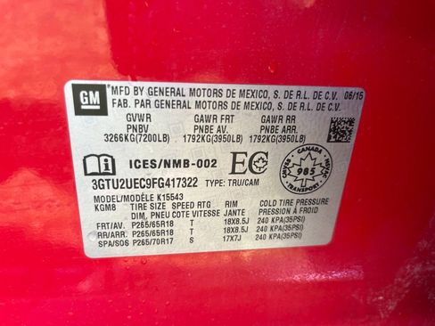 Used 2015 GMC Sierra 1500 SLE AWD/4WD image 11