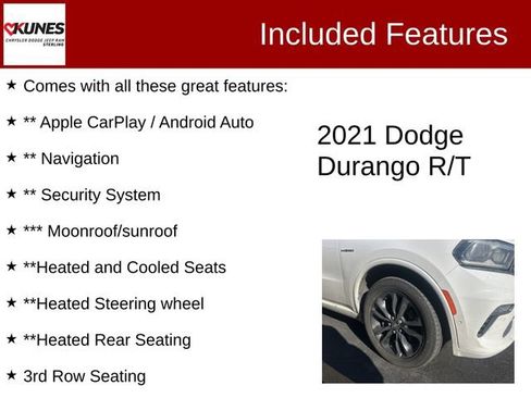 Used 2021 Dodge Durango R/T w/ Blacktop Package image 2