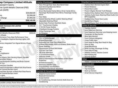 New 2026 Jeep Compass Limited AWD/4WD image 27