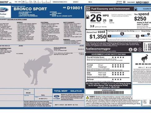Certified 2022 Ford Bronco Sport Big Bend AWD/4WD image 5