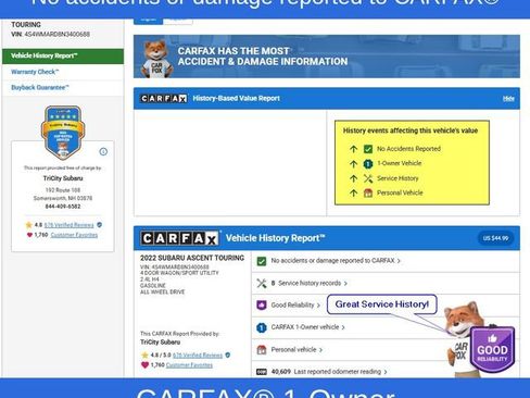 Used 2022 Subaru Ascent Touring image 2