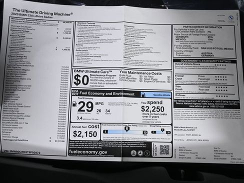 New 2026 BMW 330i xDrive Sedan w/ M Sport Package image 35