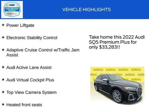 Used 2022 Audi SQ5 Premium Plus w/ Premium Plus Package AWD/4WD image 19