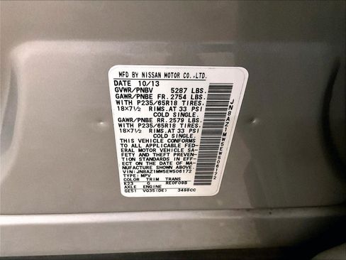 Used 2014 Nissan Murano SV w/ Value Package AWD/4WD image 33