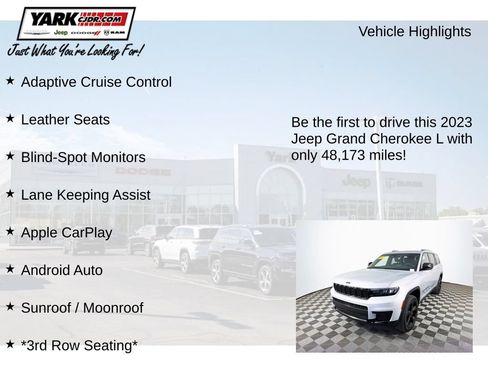 Certified 2023 Jeep Grand Cherokee L Laredo AWD/4WD image 13