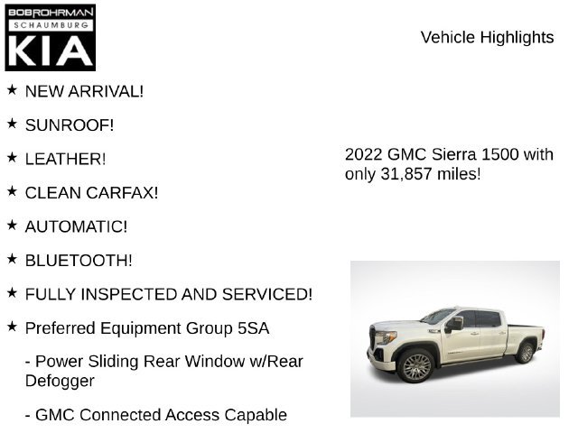 Used 2022 GMC Sierra 1500 Denali w/ Denali Reserve Package AWD/4WD image 8