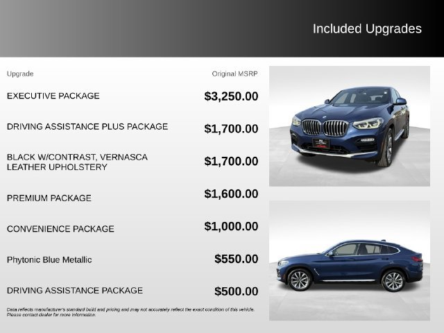 Used 2019 BMW X4 xDrive30i w/ Executive Package AWD/4WD image 9