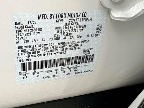 New 2026 Ford Explorer Platinum w/ LUX Leather Package AWD/4WD image 18