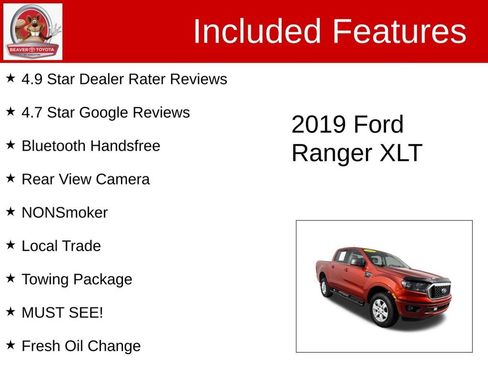 Used 2019 Ford Ranger XLT w/ Trailer Tow Package RWD image 4