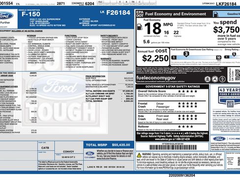 Used 2020 Ford F150 XLT w/ Equipment Group 302A Luxury AWD/4WD image 3