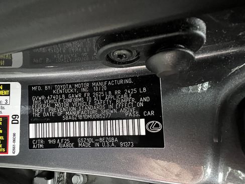 Used 2021 Lexus ES 350 F Sport w/ Accessory Package 2 FWD image 49