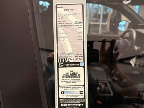 New 2026 Toyota 4Runner TRD Off-Road Premium AWD/4WD image 25