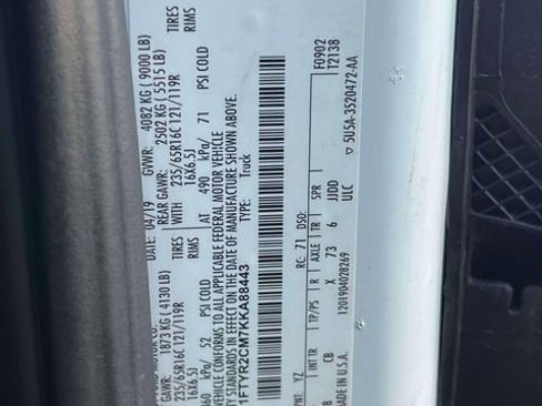 Used 2019 Ford Transit 250 148 Medium Roof w/ Interior Upgrade Package image 14