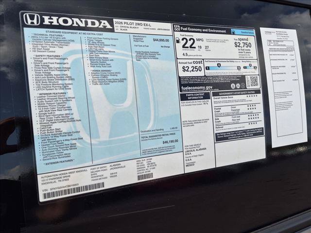 New 2026 Honda Pilot EX-L image 17